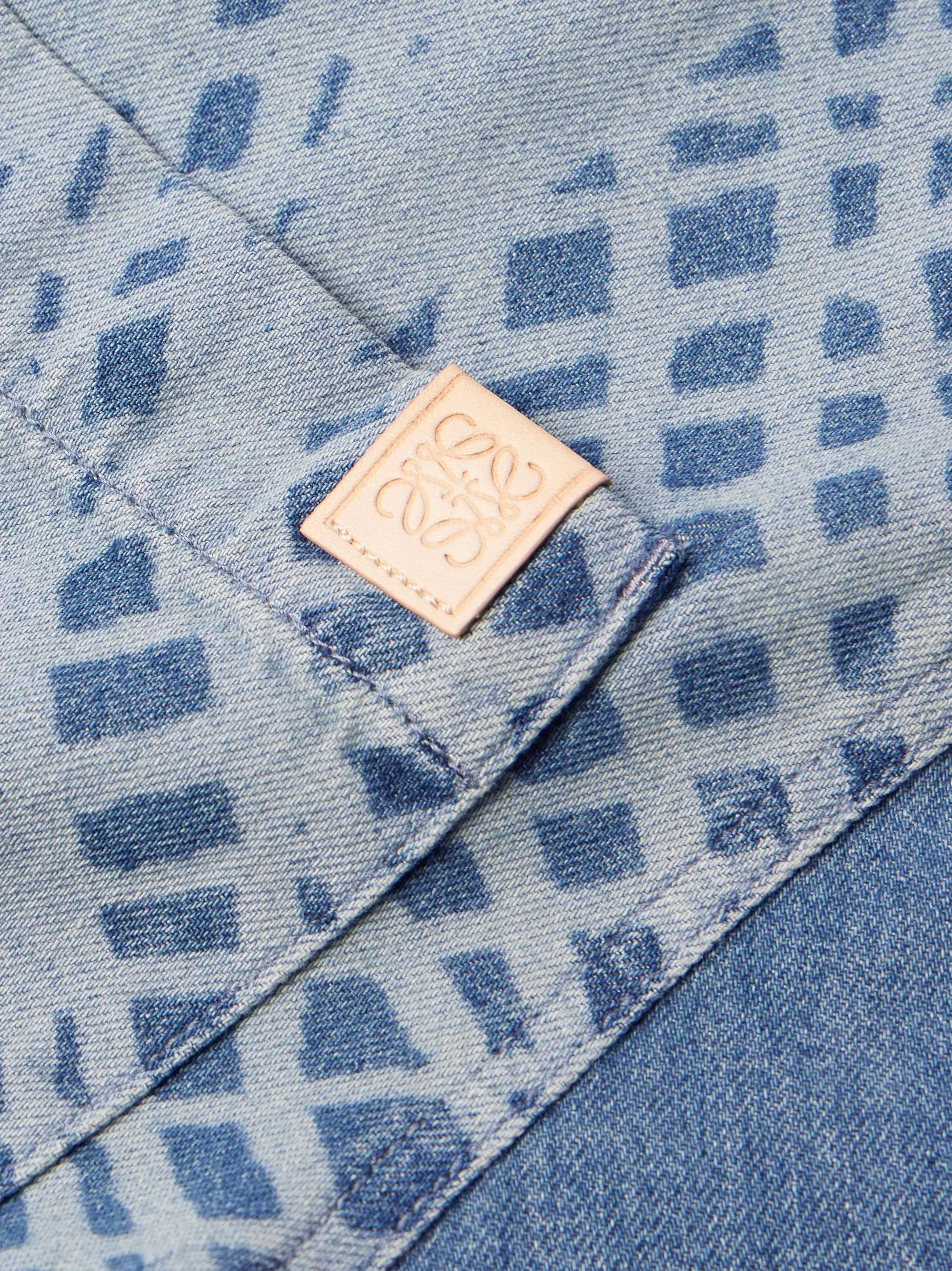 LOEWE  |Denim Street Style Long Sleeves Logo Luxury Shirts