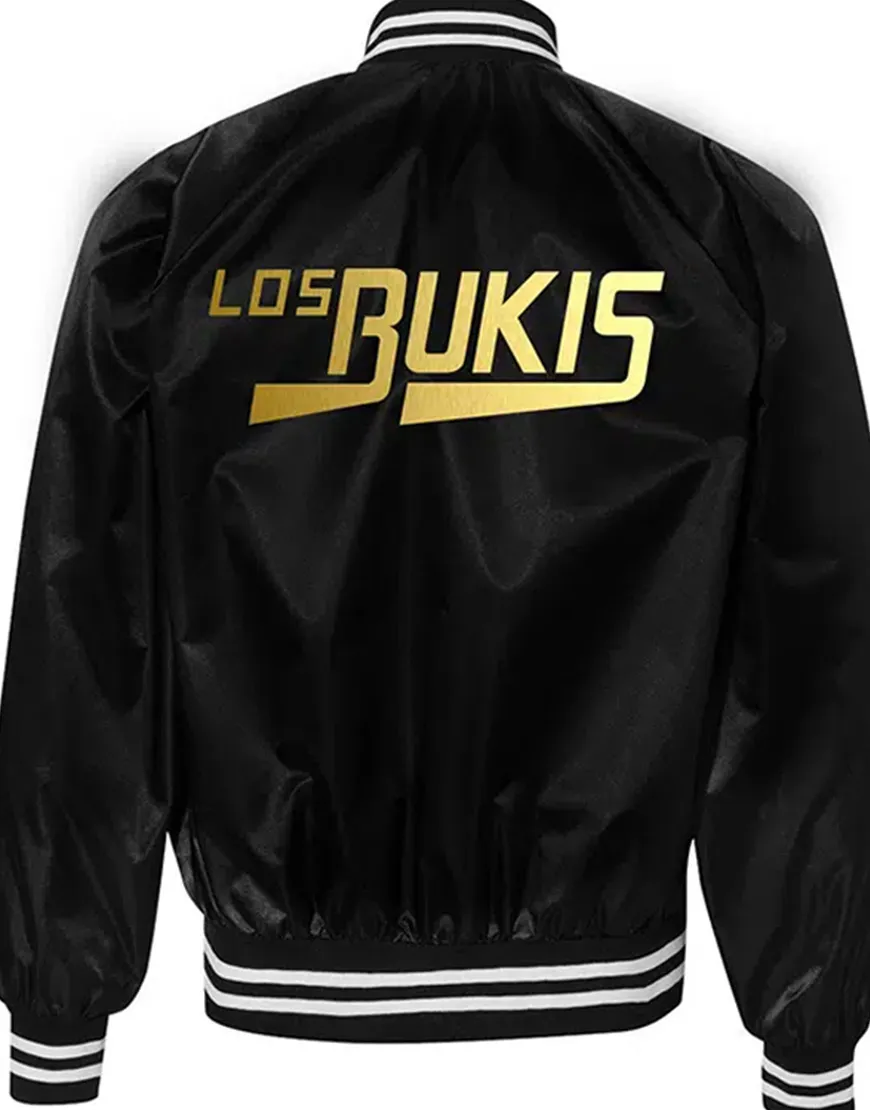 Los Bukis Black Bomber Jacket | Los Bukis Black & Red Satin Jacket