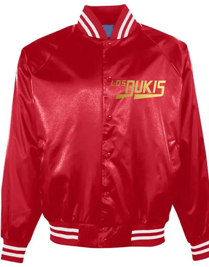 Los Bukis Black Bomber Jacket | Los Bukis Black & Red Satin Jacket