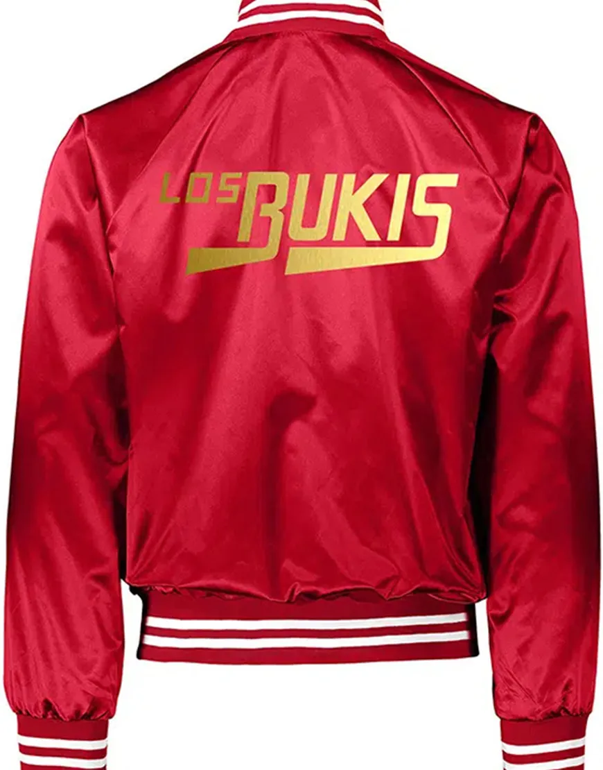 Los Bukis Black Bomber Jacket | Los Bukis Black & Red Satin Jacket