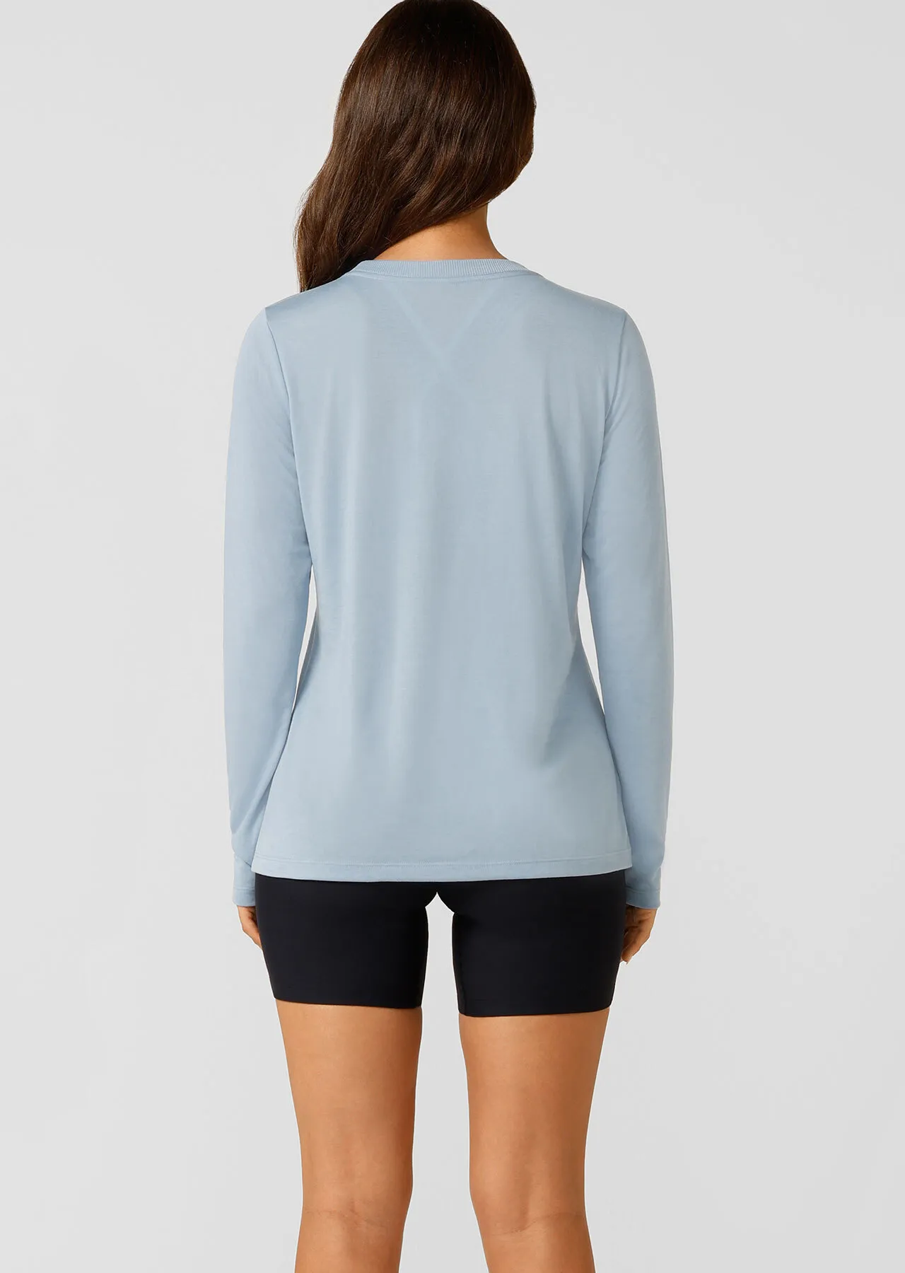 Lotus Long Sleeve Top | Blue | Jackets, Hoodies and Sweats | Lorna Jane New Zealand