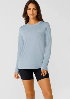 Lotus Long Sleeve Top | Blue | Jackets, Hoodies and Sweats | Lorna Jane New Zealand