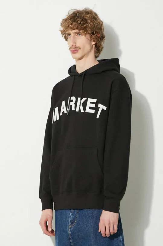 Market cotton sweatshirt Community Garden Hoodie men's black color 397000580