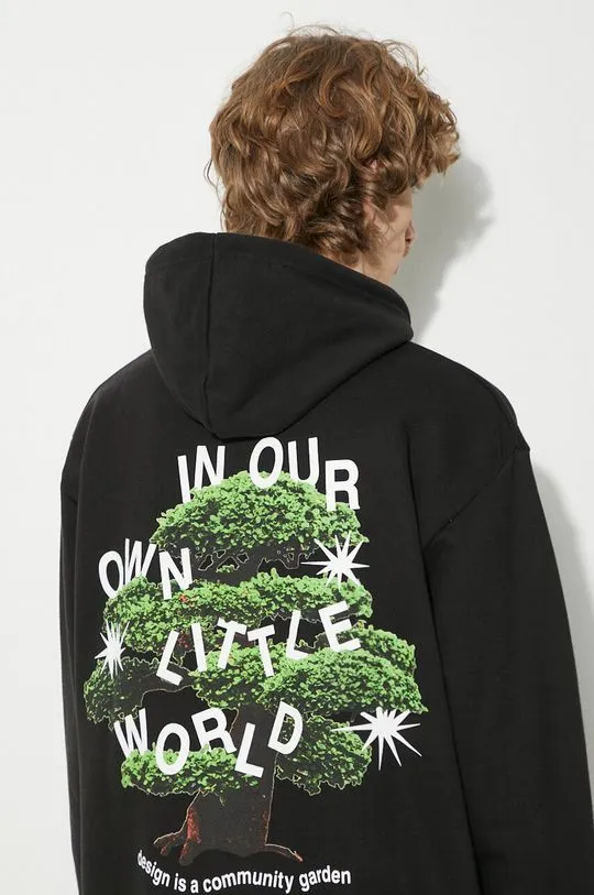 Market cotton sweatshirt Community Garden Hoodie men's black color 397000580