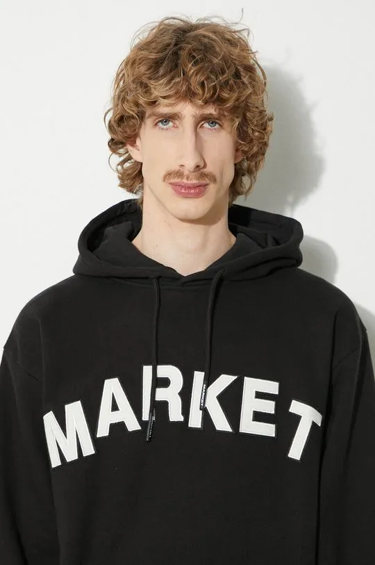 Market cotton sweatshirt Community Garden Hoodie men's black color 397000580