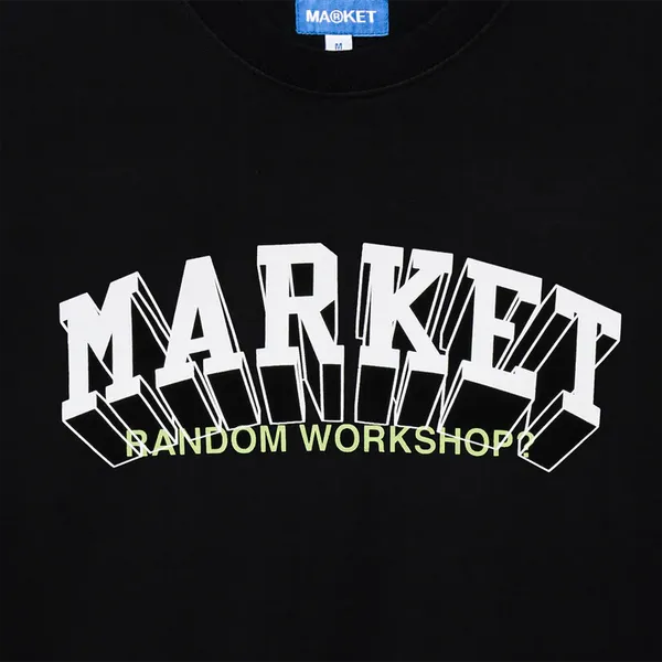 Market Super Market T-Shirt - Washed Black