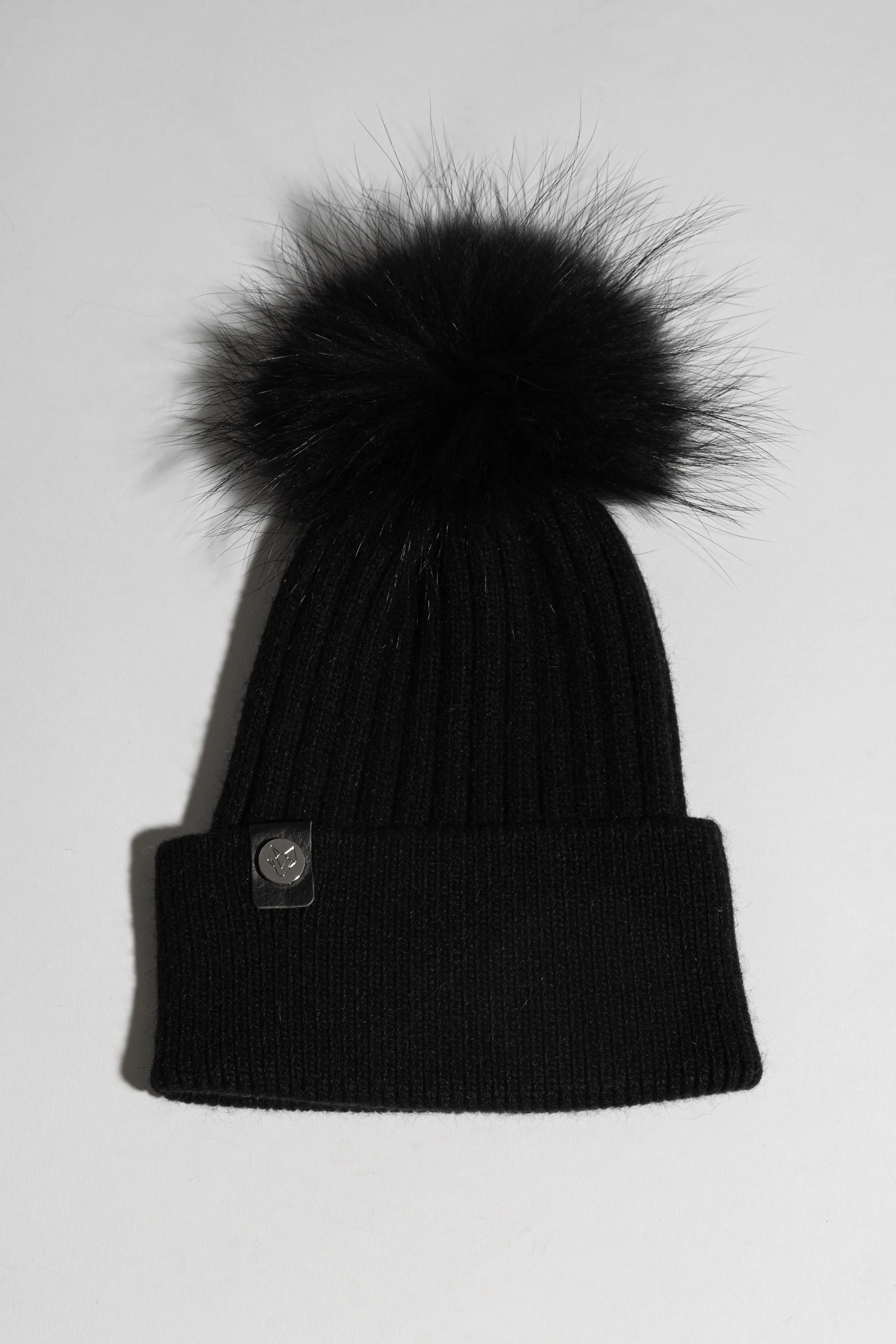 Mens Harley Pom Pom Hat - Black