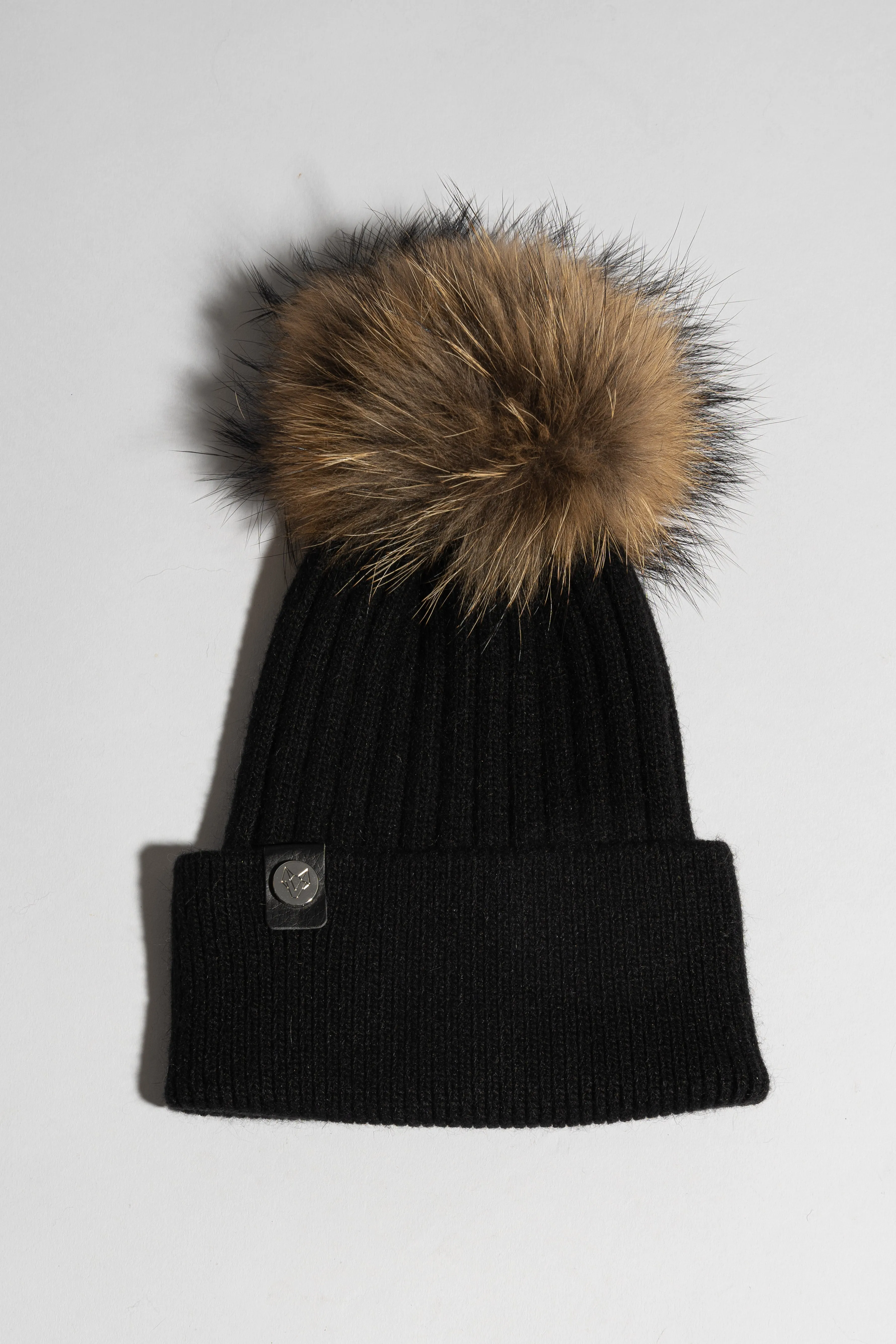 Mens Harley Pom Pom Hat - Black