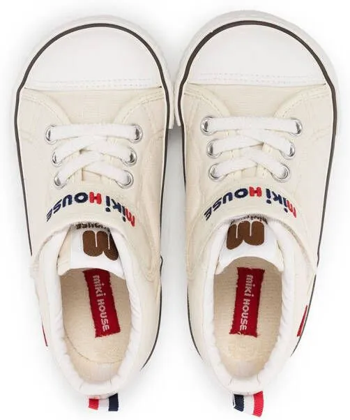 Miki House logo-print sneakers White