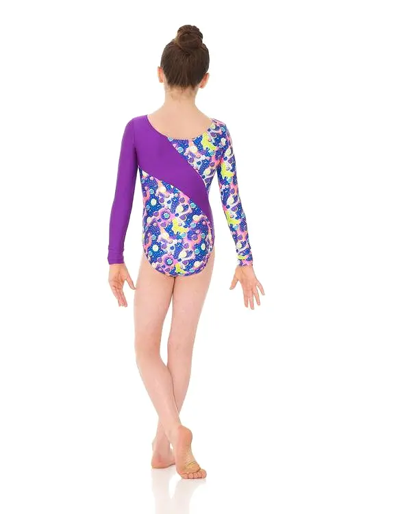 Mondor 37887 Child Youth 10-12 Sparkling L/S Gym Leotard