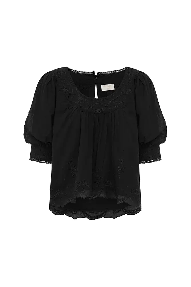 MYLAH TOP - BLACK