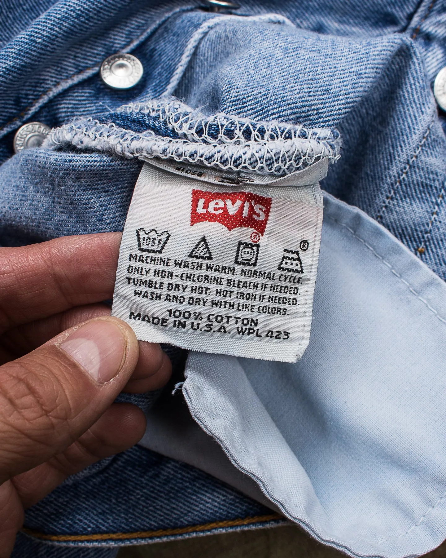 No. 10 Vintage 1990's Made in USA Levi's 501 Jeans W34