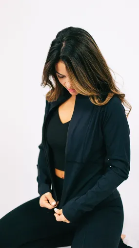 Noir Contour Zip Jacket