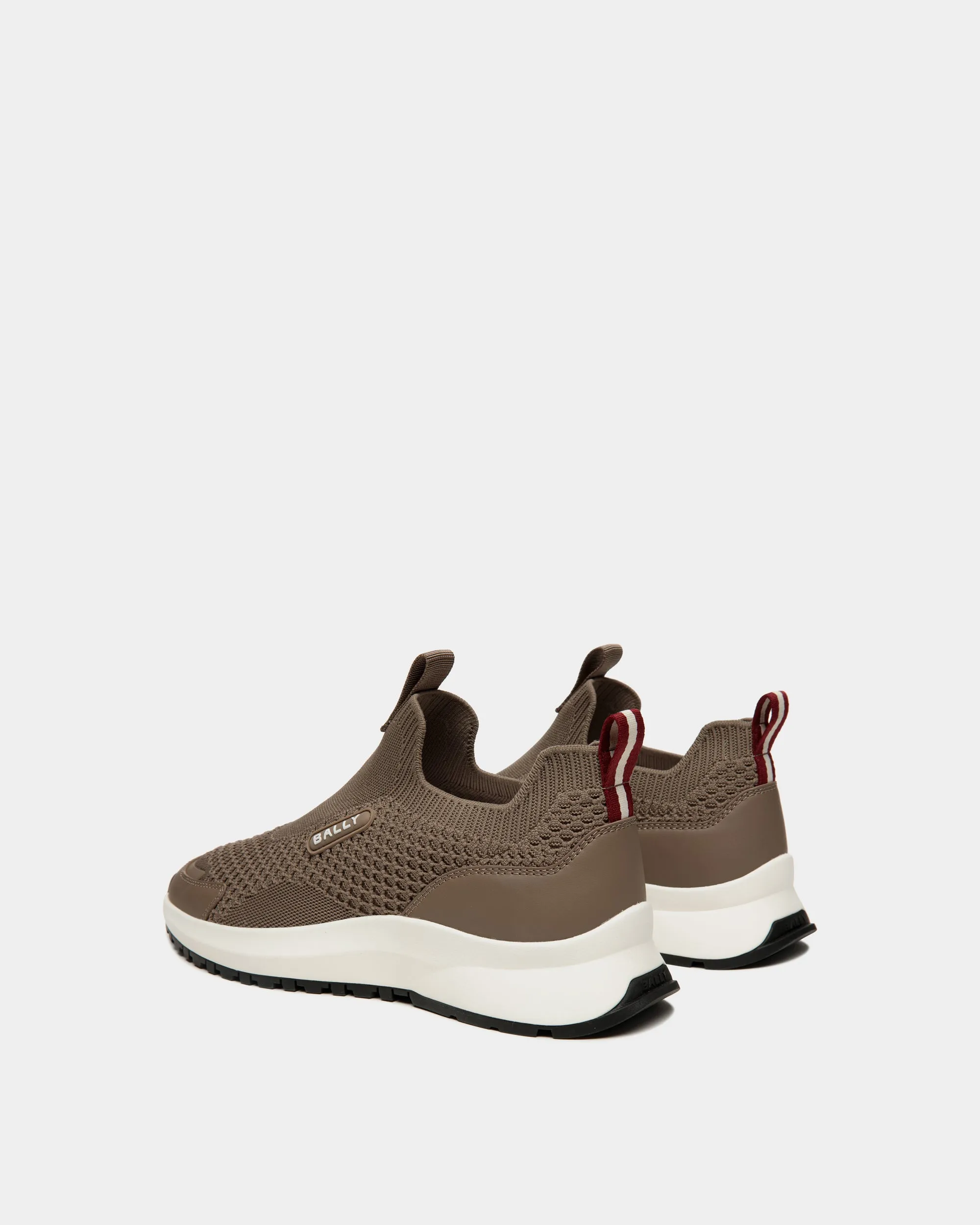 Outline Sneaker In Taupe Knit