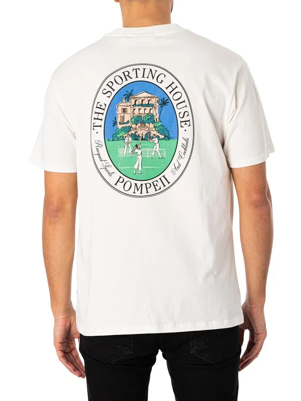 Pompeii Sporting House Graphic T-Shirt - White