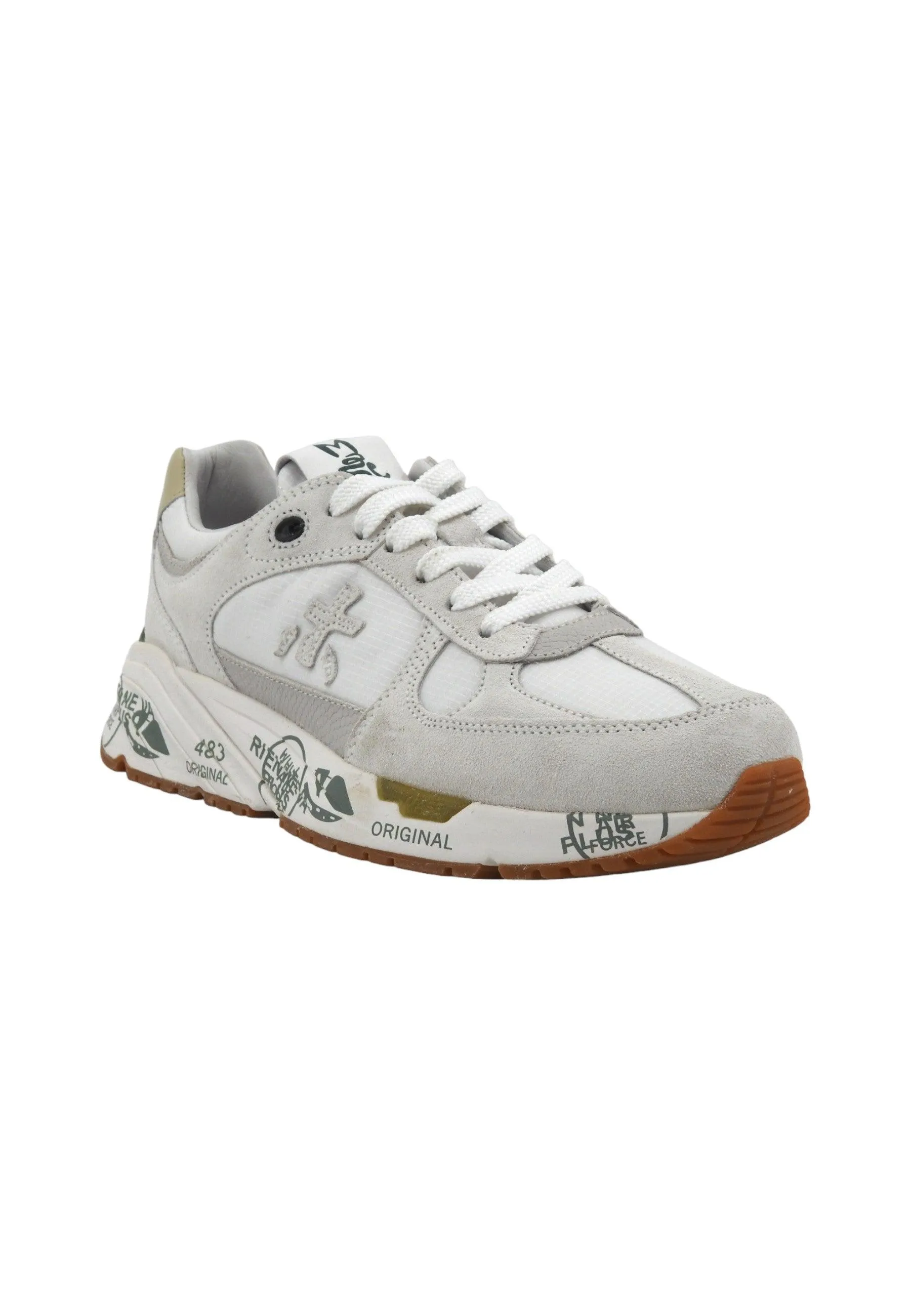 PREMIATA Sneaker Donna White Light Grey MASED-5661