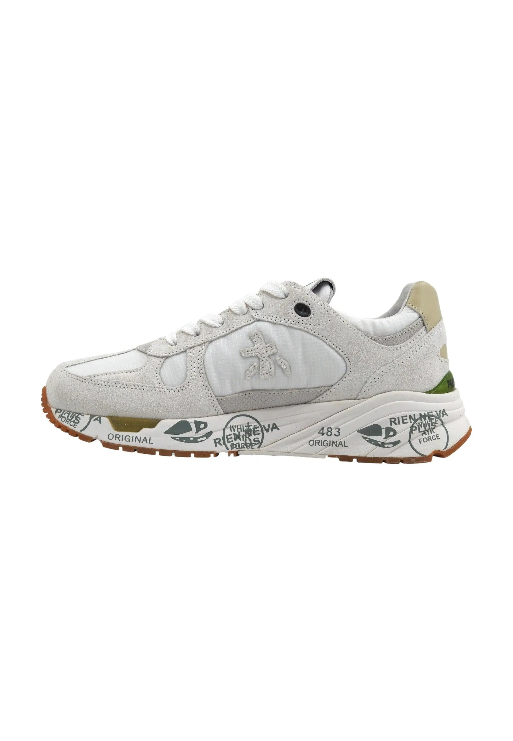 PREMIATA Sneaker Donna White Light Grey MASED-5661