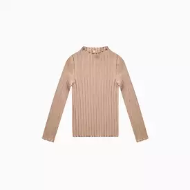 Rylee + Cru Rose Long Sleeve Rib Tee