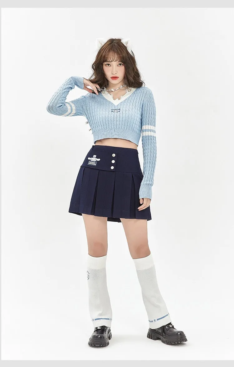 Sanrio 2022SS collaboration crop tops / skirt Cinnamoroll my melody