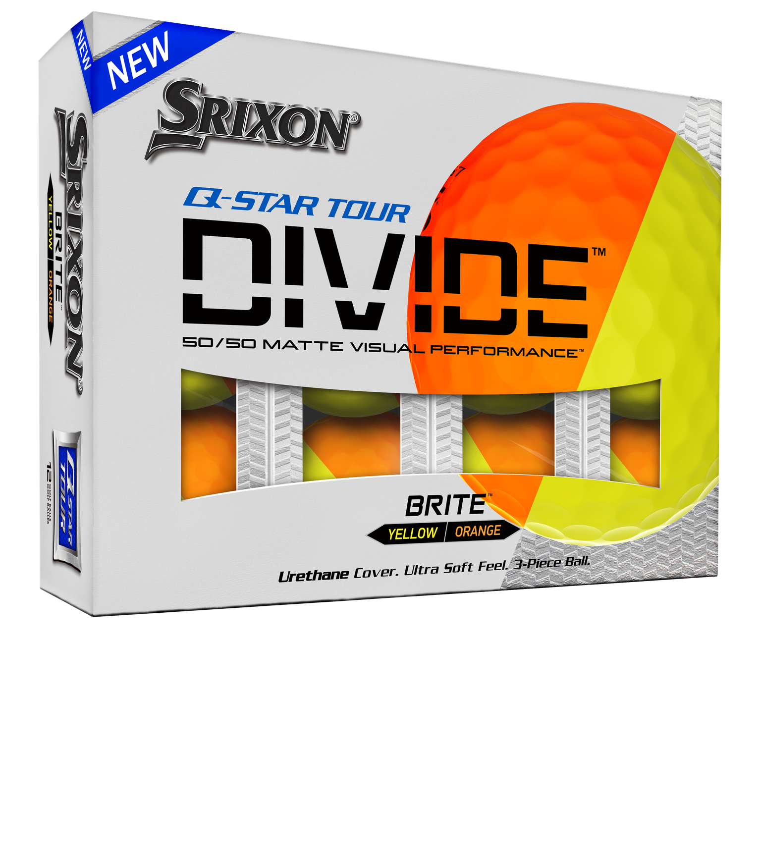 Srixon Q-Star Tour Divide Golf Balls - Sleeve