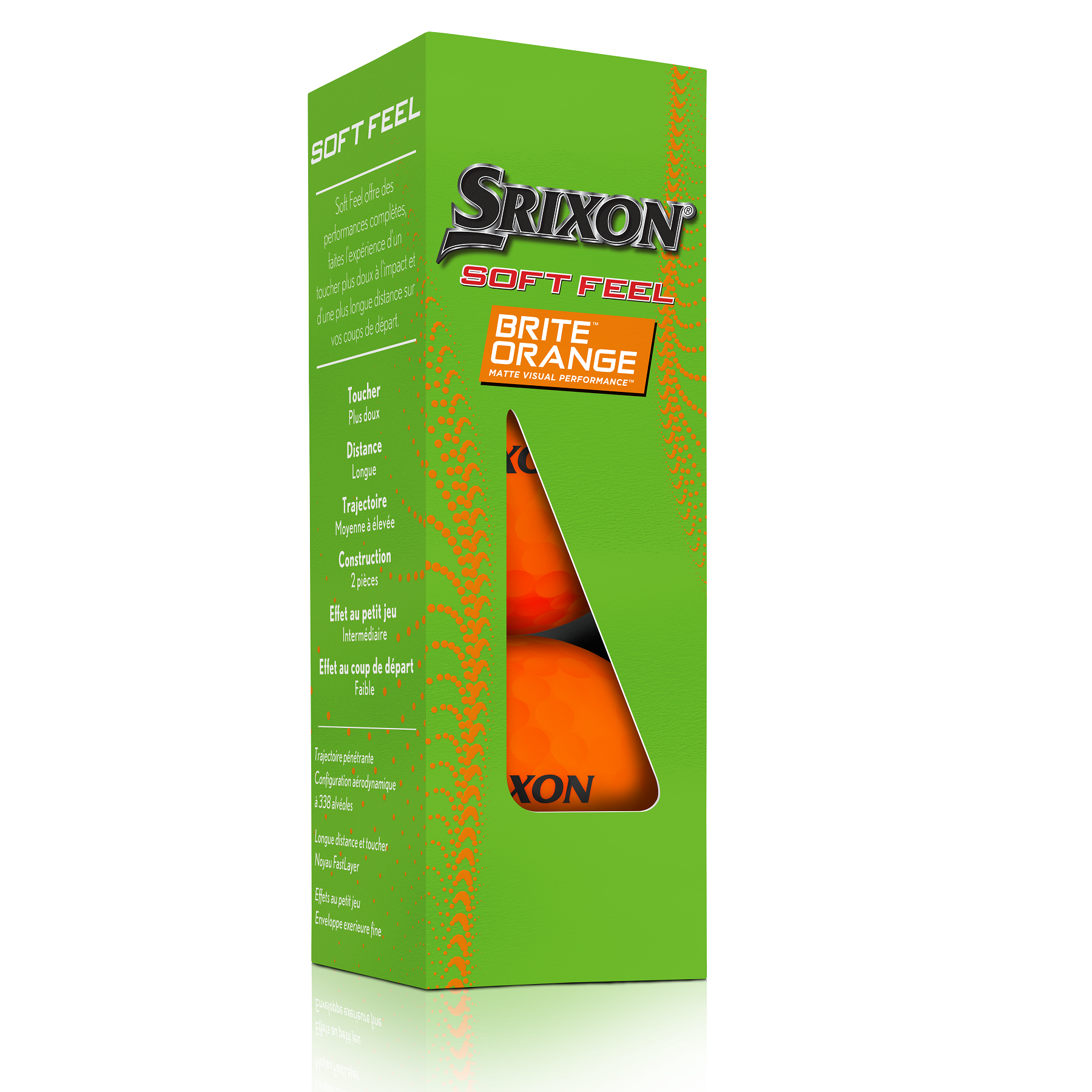 Srixon Soft Feel Brite Matte Color Golf Balls - Sleeve