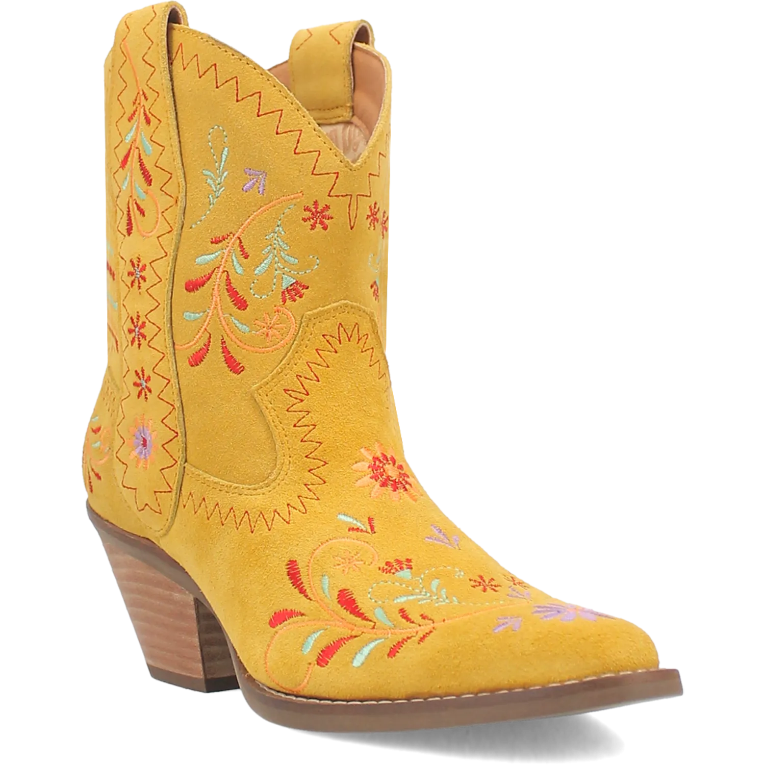 Sugar Bug Yellow Leather Bootie (DS)