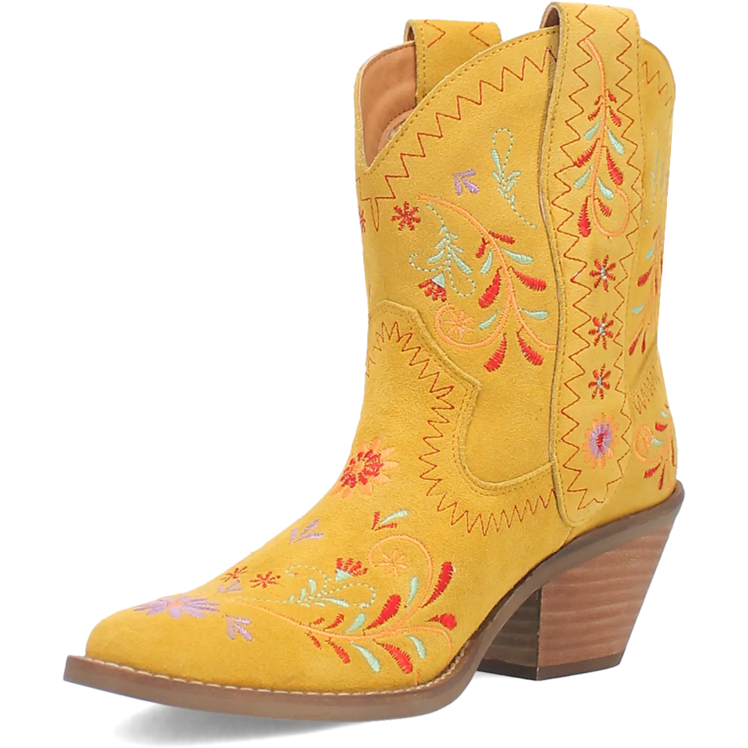 Sugar Bug Yellow Leather Bootie (DS)