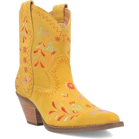 Sugar Bug Yellow Leather Bootie (DS)