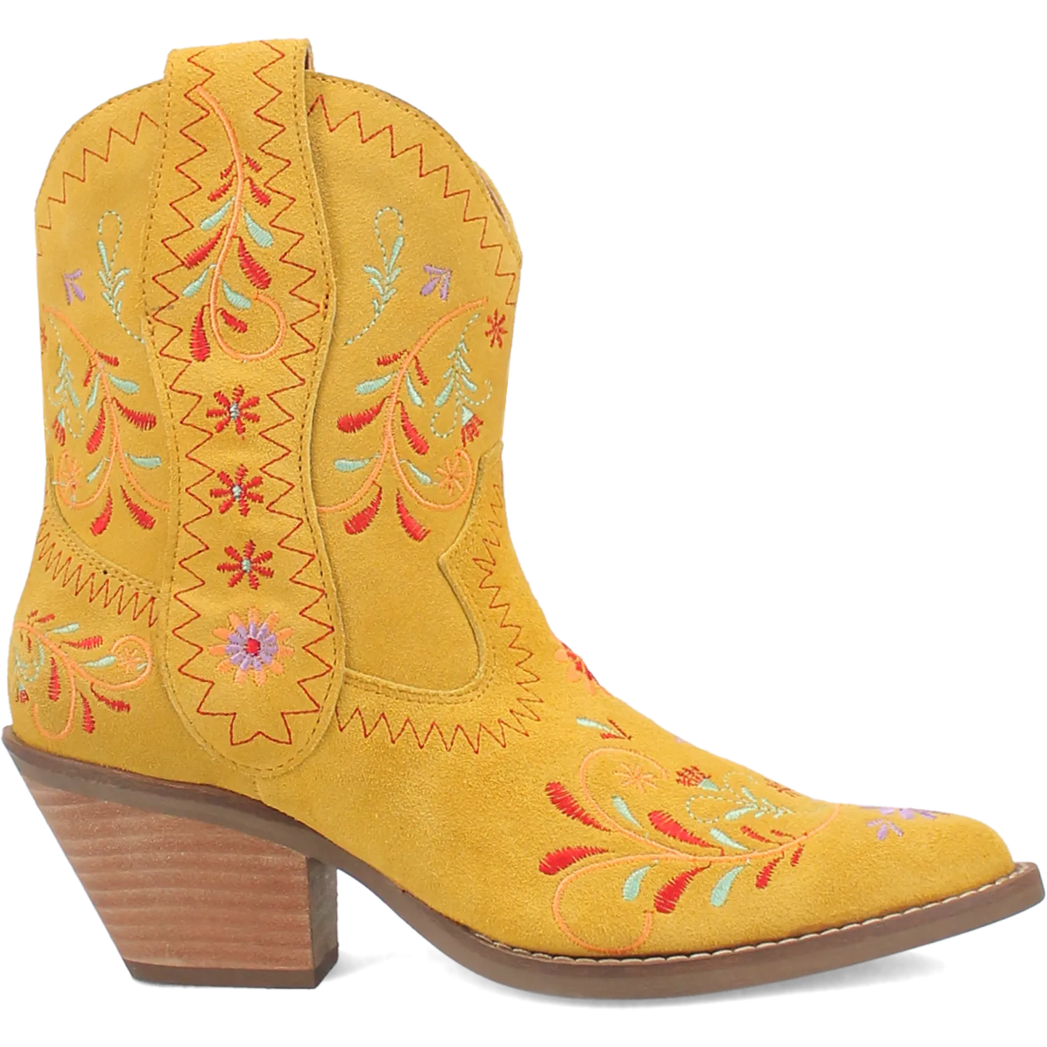 Sugar Bug Yellow Leather Bootie (DS)