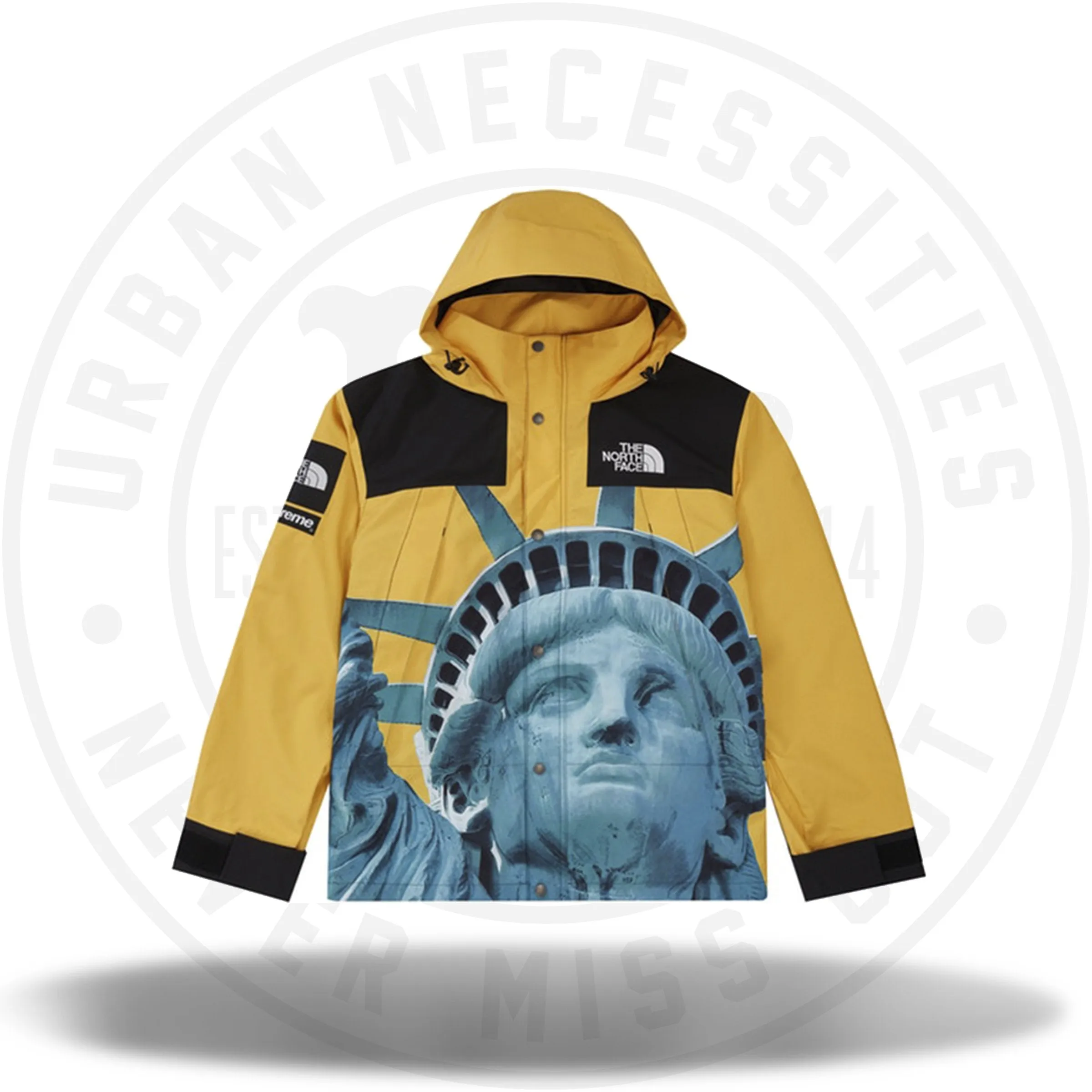 Supreme The North Face Statue of Liberty Mountain Jacket Yellow