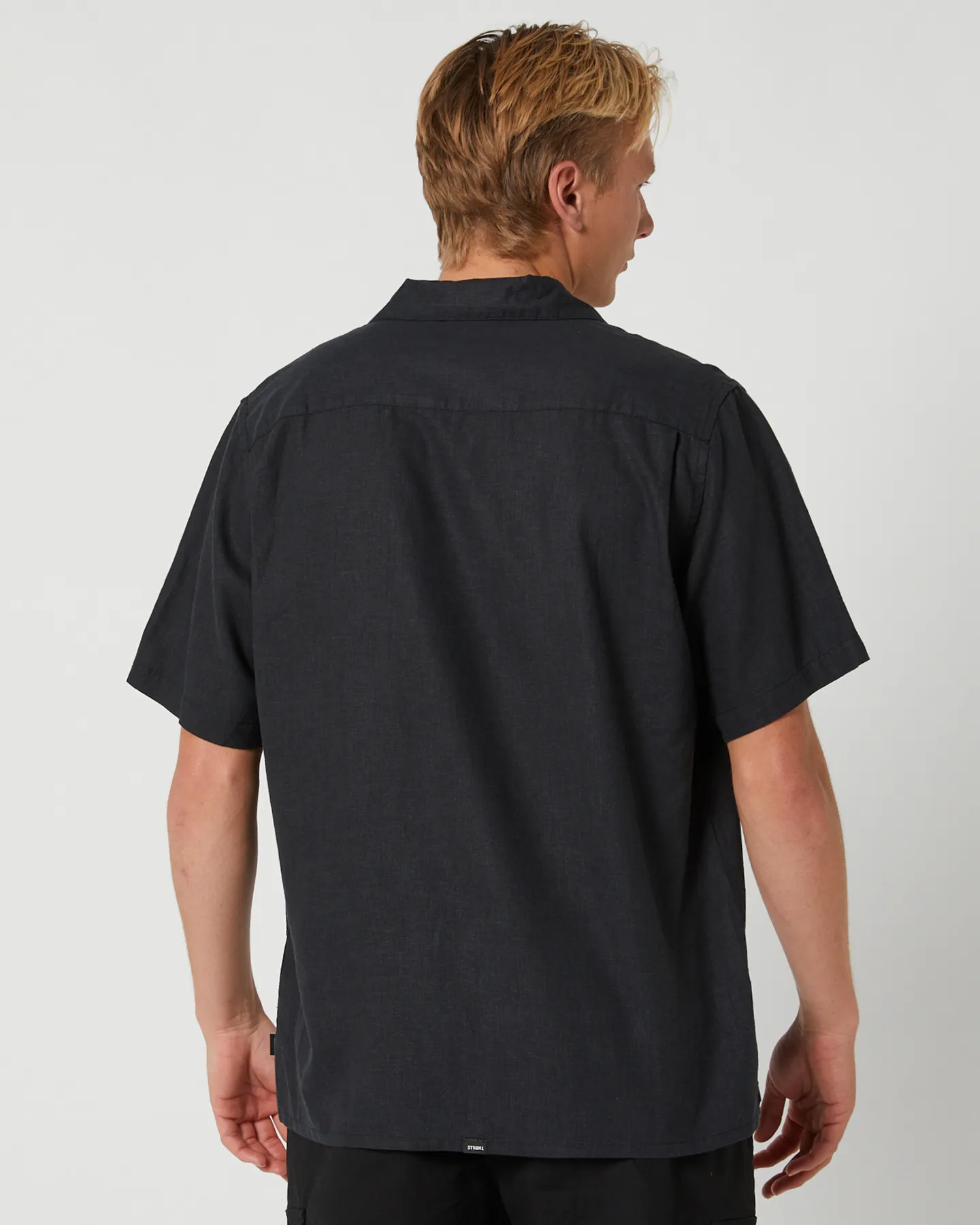 Thrills Hemp Minimal Thrills Bowling Shirt - Black | SurfStitch