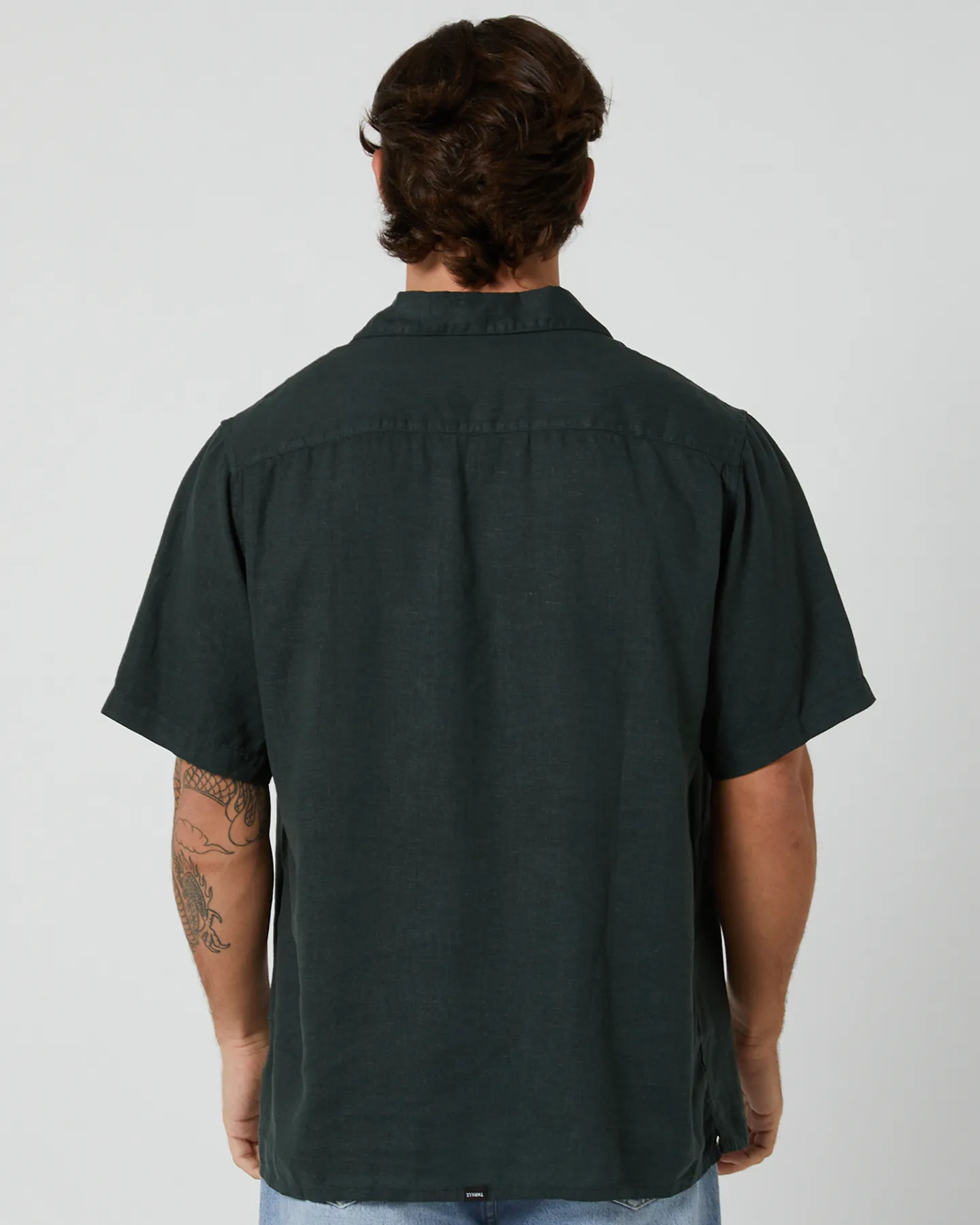 Thrills Hemp Minimal Thrills Bowling Shirt - Deep Emerald | SurfStitch