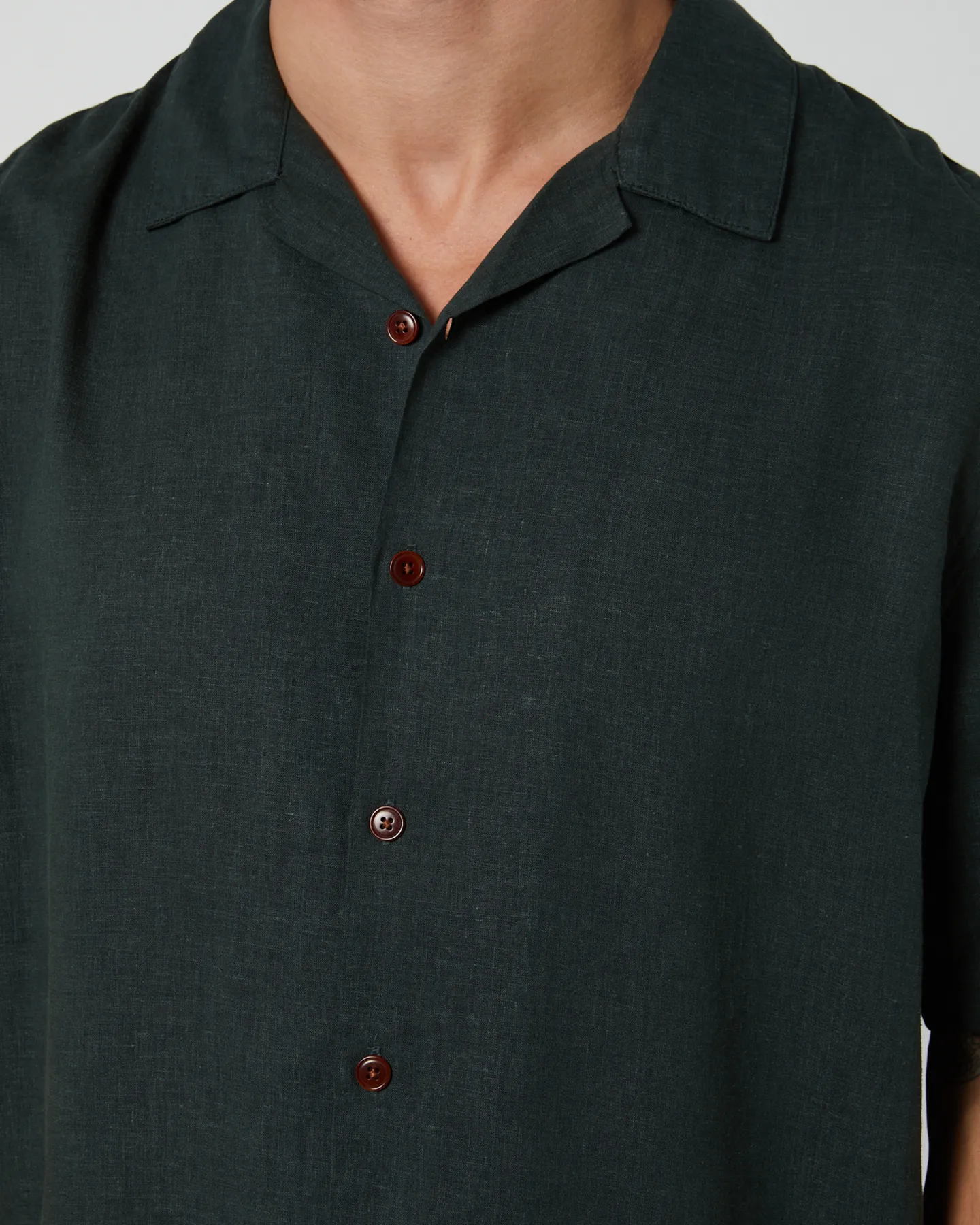 Thrills Hemp Minimal Thrills Bowling Shirt - Deep Emerald | SurfStitch