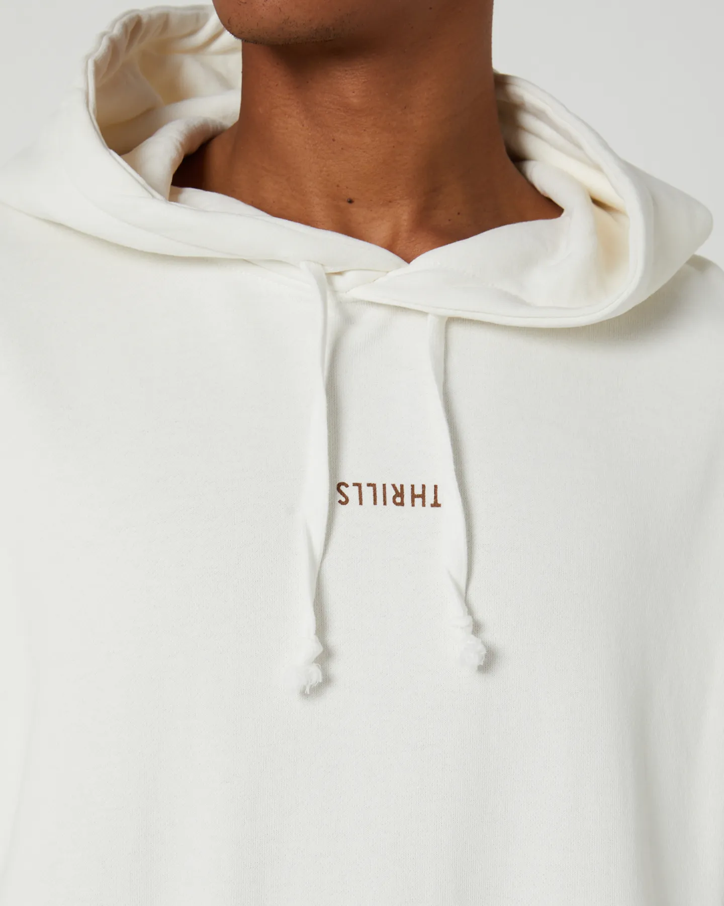 Thrills Minimal Slouch Pull On Hood - Tofu | SurfStitch