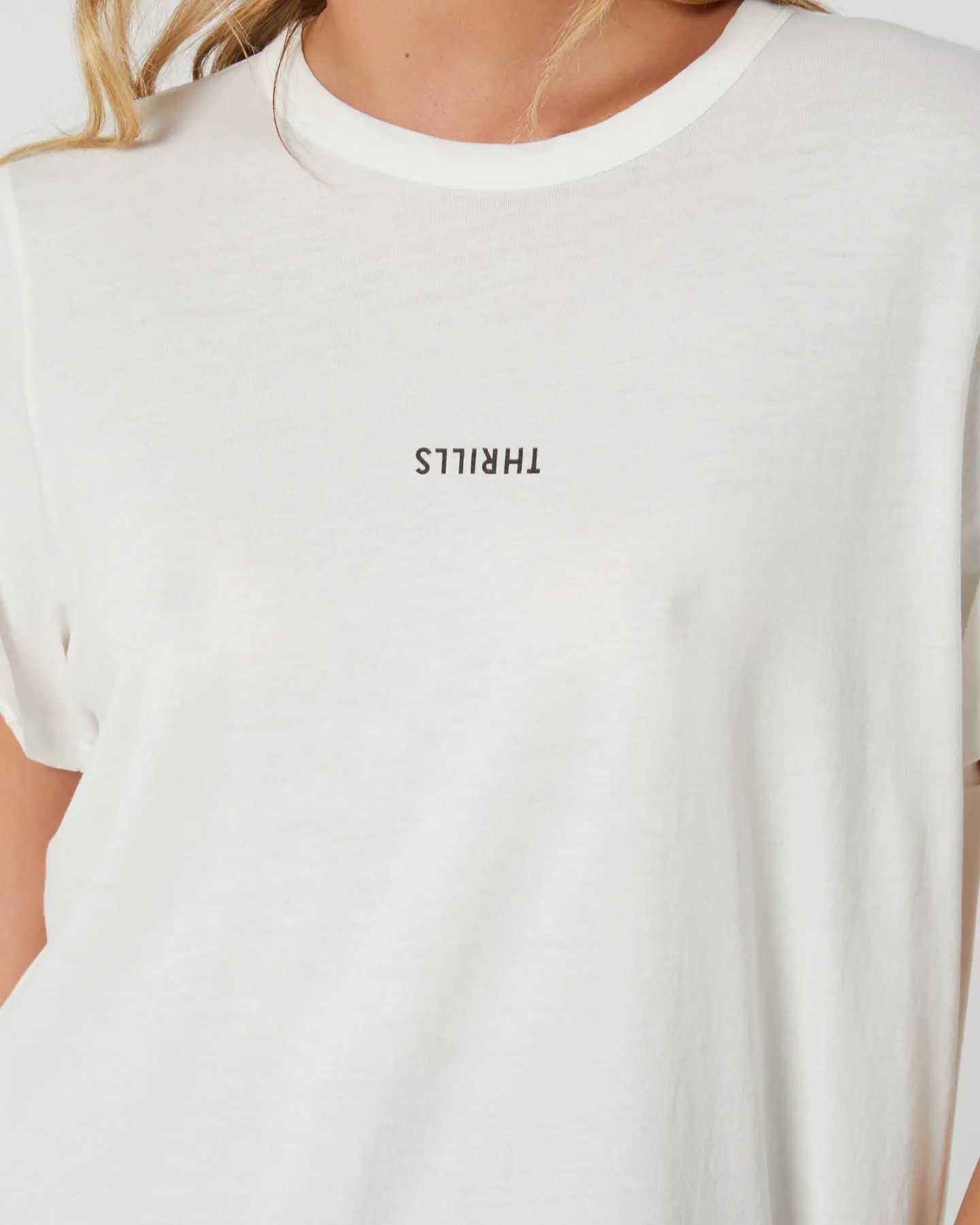 Thrills Minimal Thrills Relaxed Tee - Tofu | SurfStitch