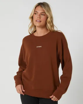 Thrills Minimal Thrills Slouch Crew - Chestnut | SurfStitch