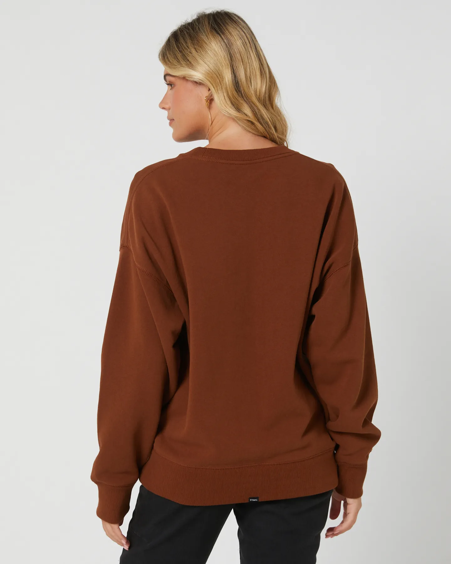 Thrills Minimal Thrills Slouch Crew - Chestnut | SurfStitch