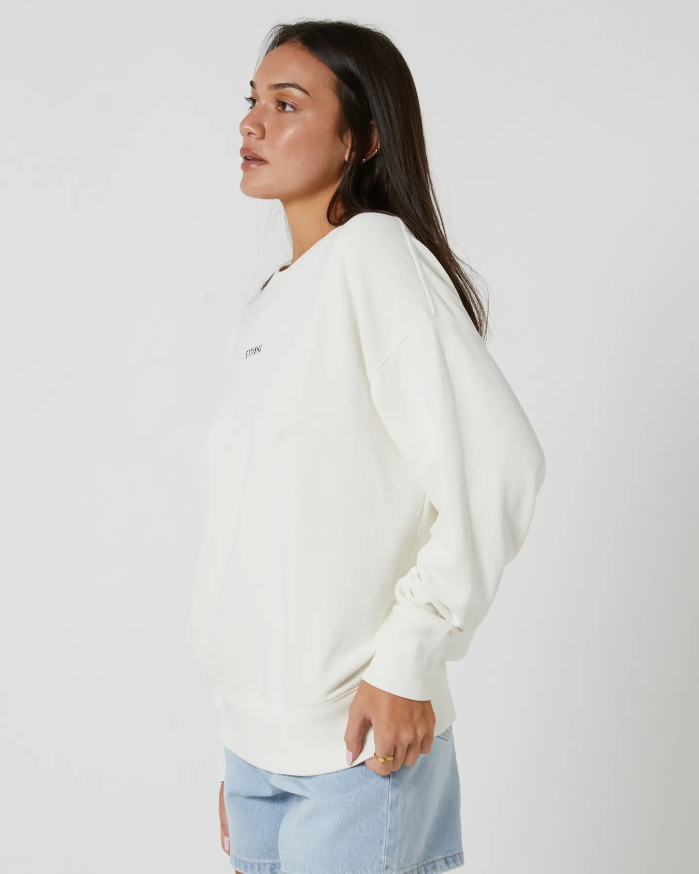 Thrills Minimal Thrills Slouch Crew - Tofu | SurfStitch