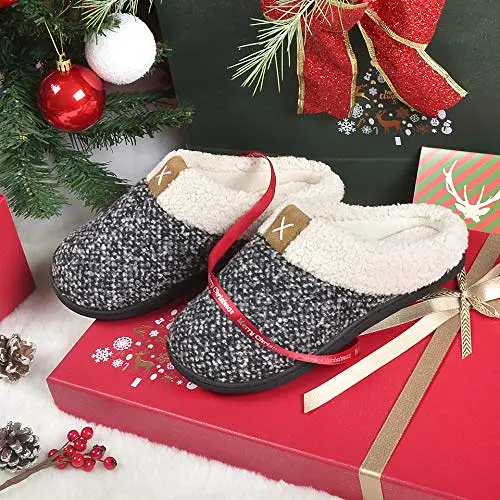 Unisex Cozy Memory Foam House Slippers