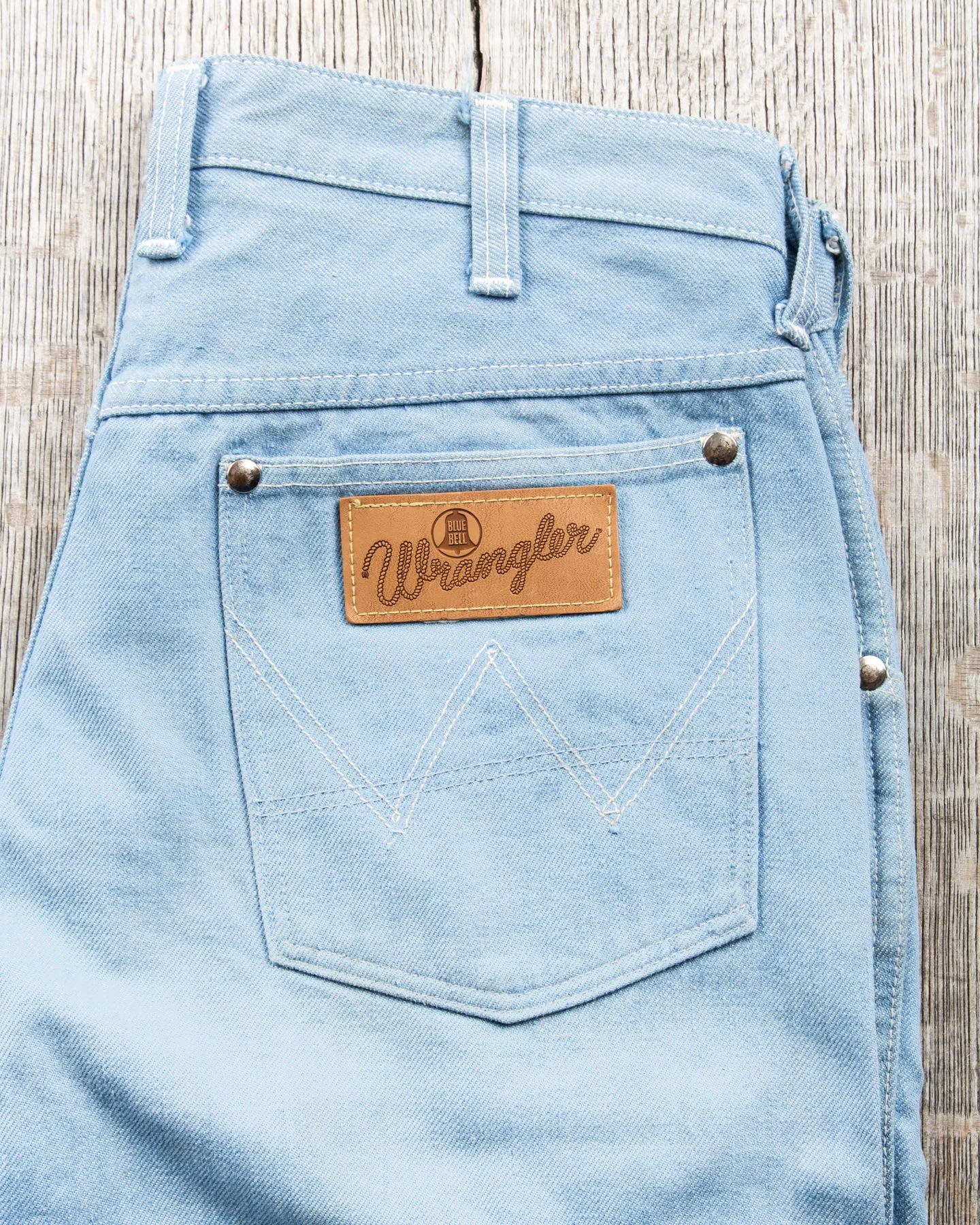 Vintage 1960's Wrangler Blue Bell Light Blue Jeans W33