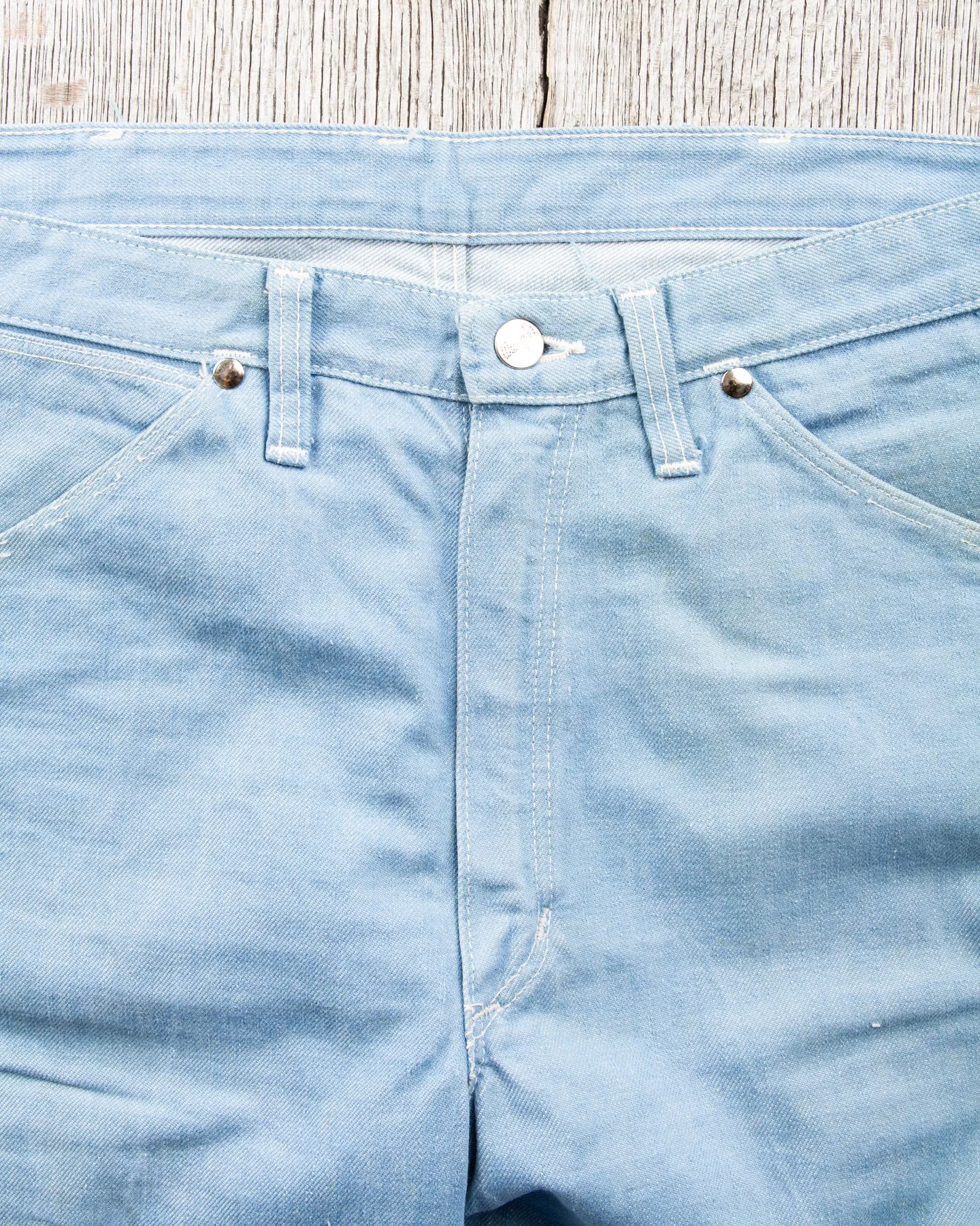 Vintage 1960's Wrangler Blue Bell Light Blue Jeans W33