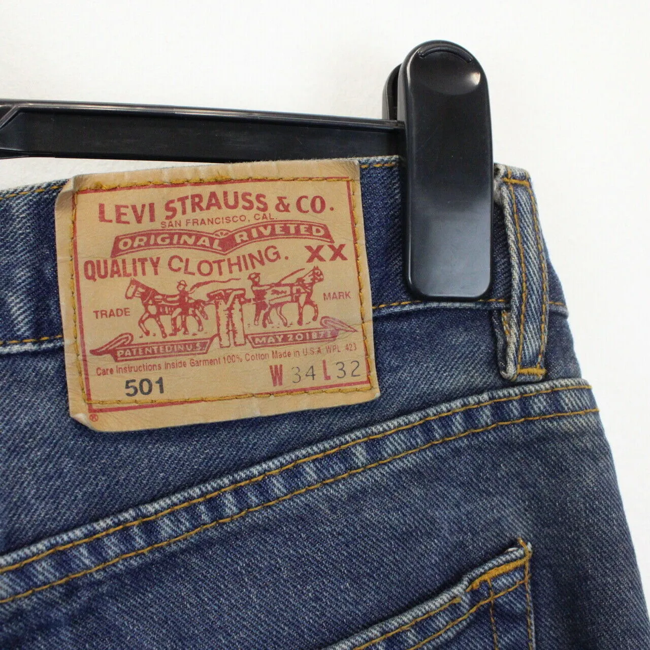 Vintage 90s LEVIS 501 Jeans Blue | W34 L32