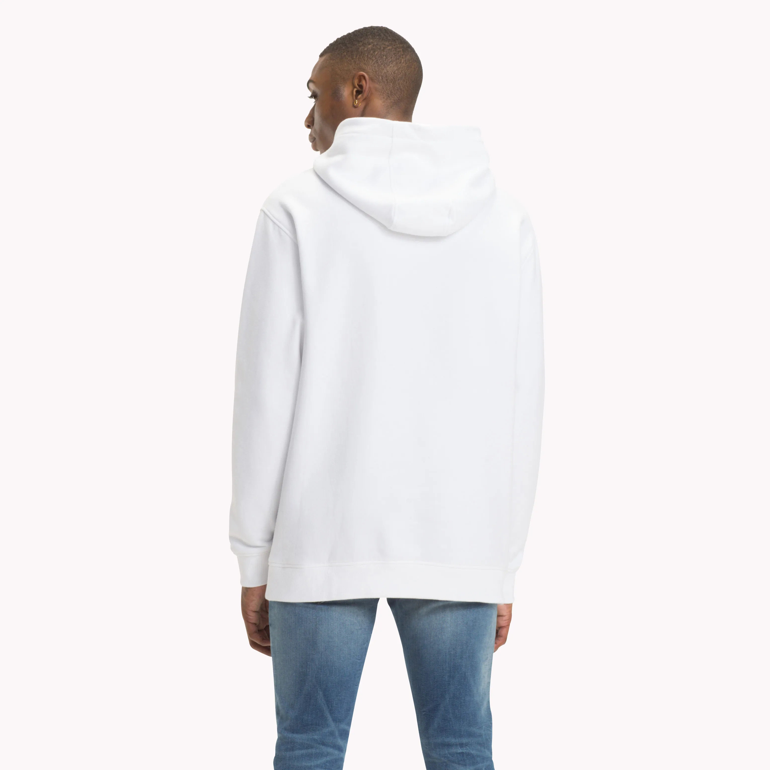 White Tommy Jeans Classic Small Logo Hoodie | Sweatshirts & Hoodies | Tommy Hilfiger