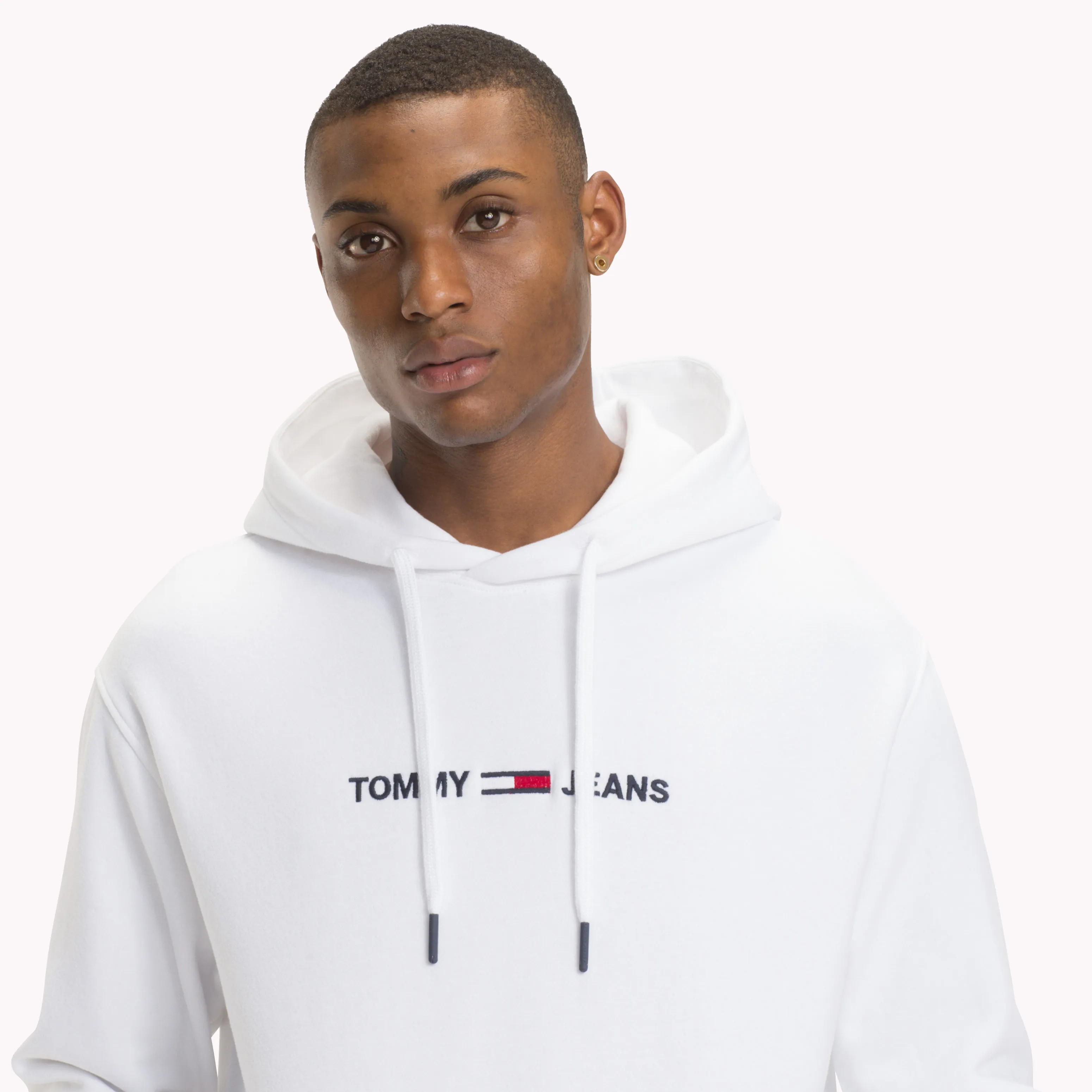 White Tommy Jeans Classic Small Logo Hoodie | Sweatshirts & Hoodies | Tommy Hilfiger