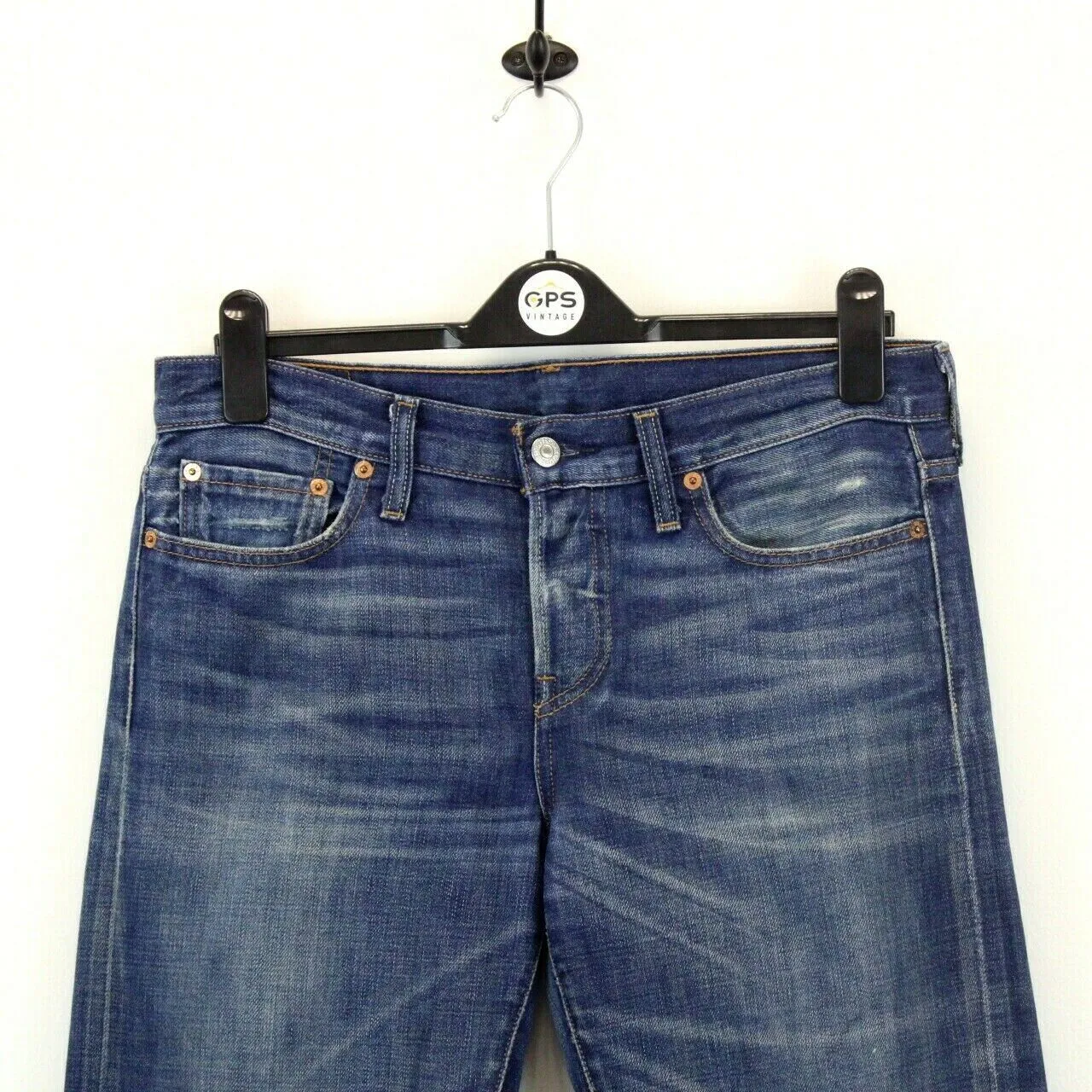 Womens LEVIS 501 Jeans Dark Blue | W32 L32