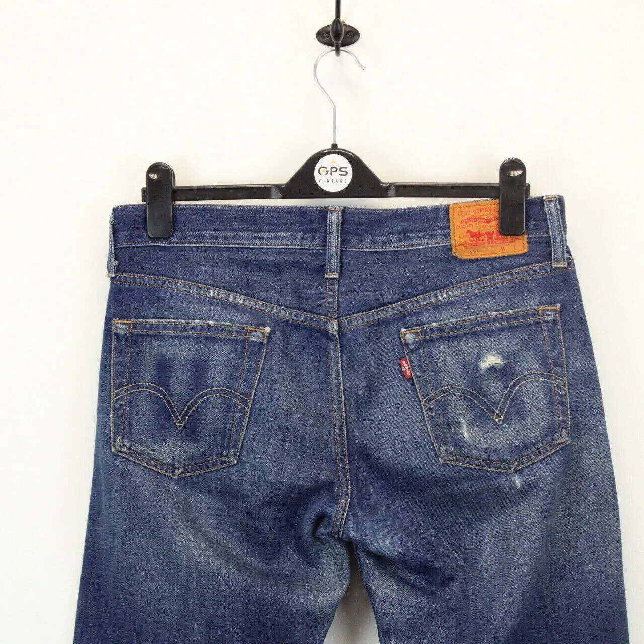 Womens LEVIS 501 Jeans Dark Blue | W32 L32