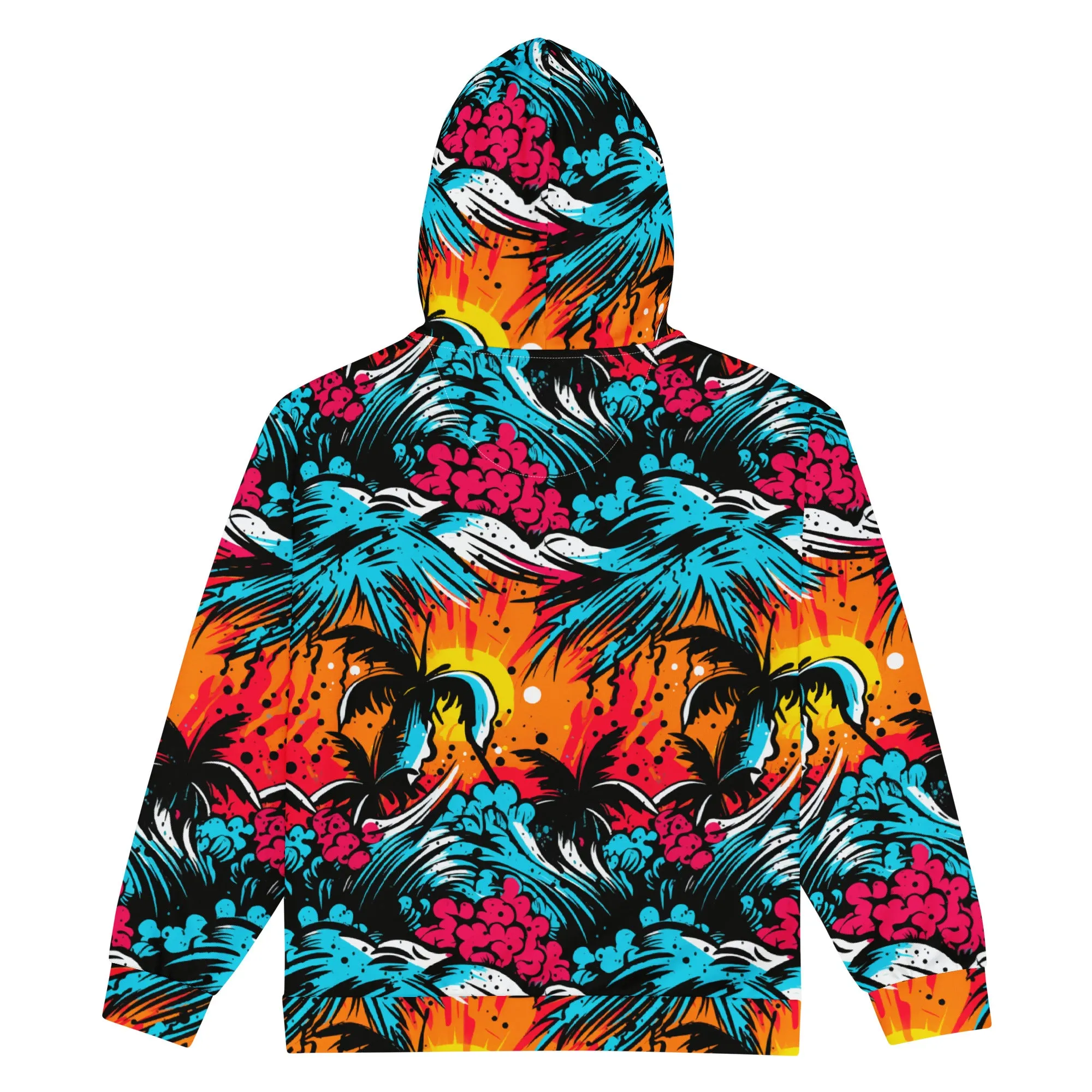 Womens Zip Hoodie - Tropical Adventure 001