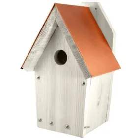 Woodlink Nantucket White Coppertop Bluebird House Feeder