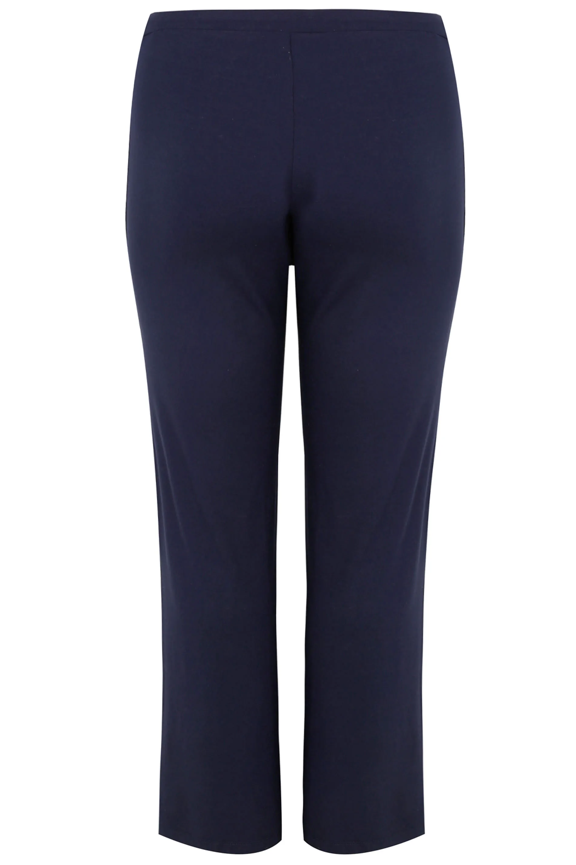 YOURS BESTSELLER Curve Navy Blue Wide Leg Pull On Stretch Jersey Yoga Pants