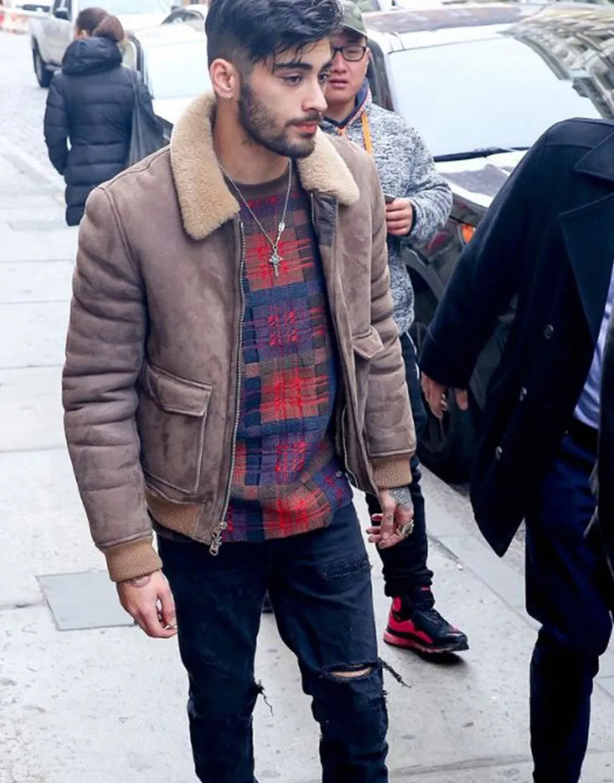 Zayn Malik Bomber Style Faux Fur Jacket | Men's Jacket For Winters 2021